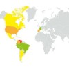 Peta negara-negara yang telah terinfeksi penyebaran malware Liberpy.
